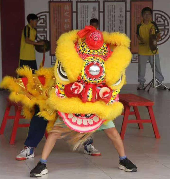 青耘實踐隊探醒獅非遺10后“女獅”展青春力量